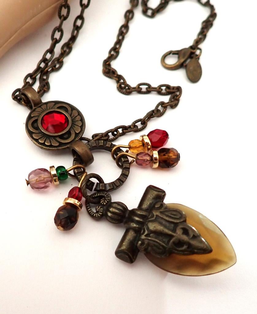 Prachtige merk ketting, Sieraden, Tassen en Uiterlijk, Kettingen, Verzenden, Zo goed als nieuw, Overige kleuren, Overige materialen