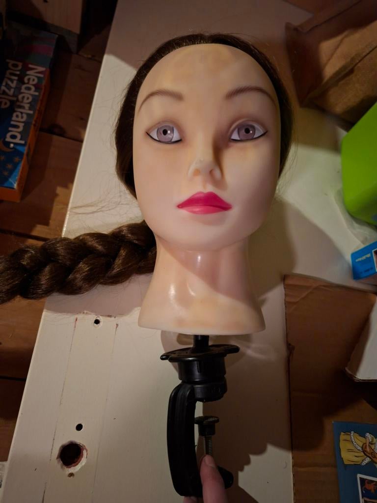 Kappers oefenpop met haar, Ophalen of Verzenden, Gebruikt