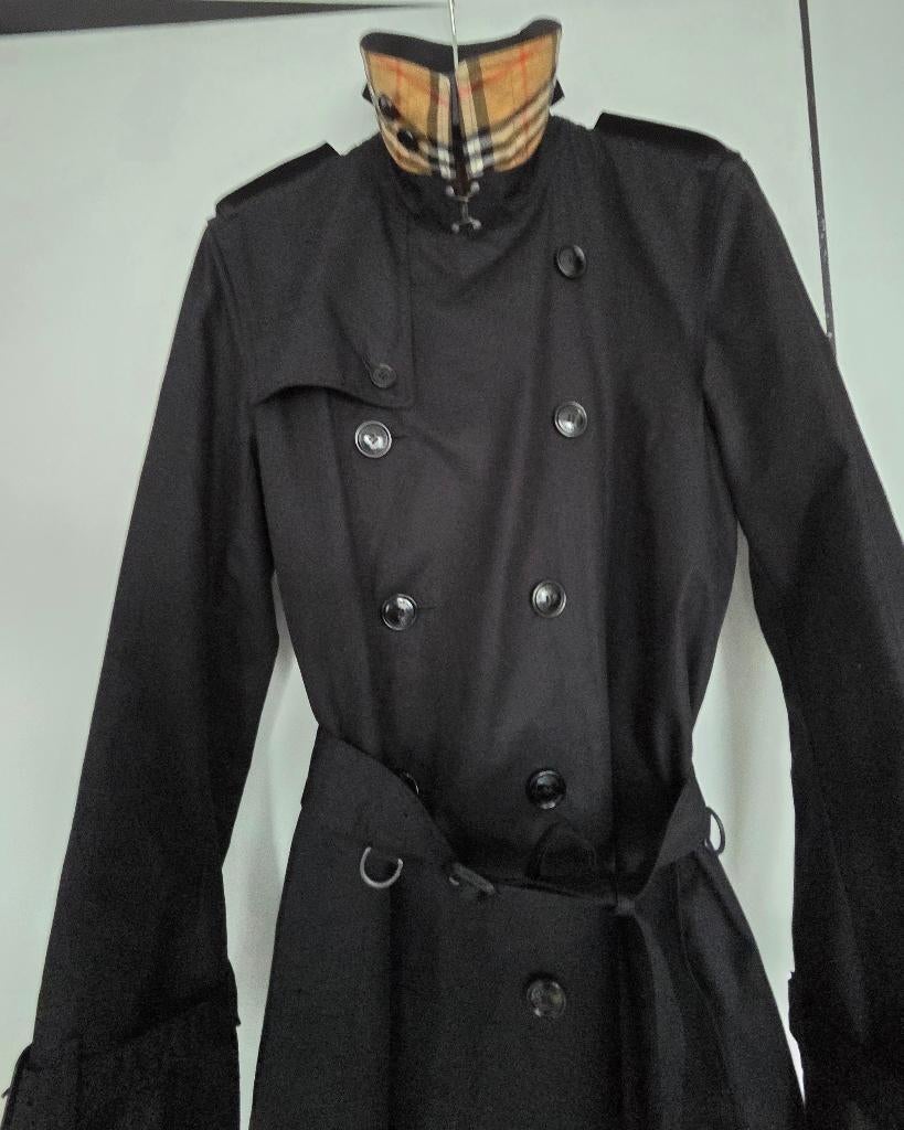 Burberry Britton trenchcoat maat S/M 44 (EU) 100% orig.NIEUW, Zwart, Nieuw, Ophalen of Verzenden, Burberry