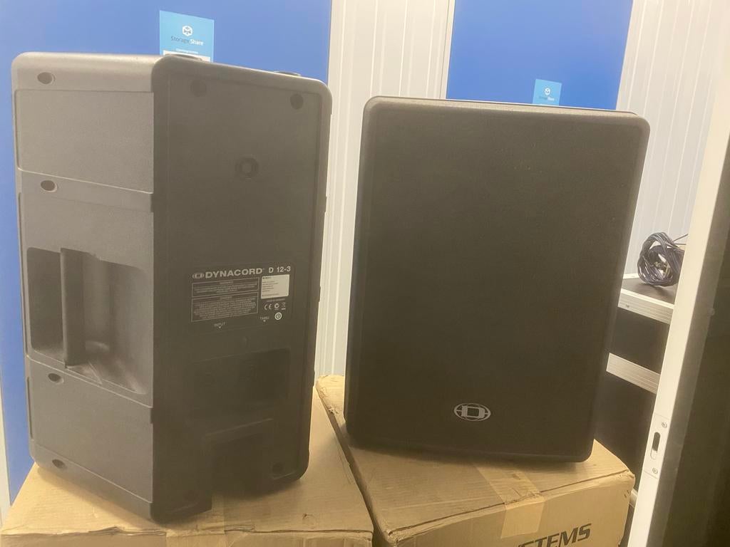 Dynacord D12.3 - Geweldige set speakers !!! met topgeluid, Audio, Tv en Foto, Luidsprekers, Overige merken, Gebruikt, Overige typen