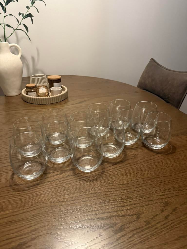 12 Luigi Bormioli (water)glazen. Helemaal nieuw!, Ophalen of Verzenden, Nieuw, Waterglas