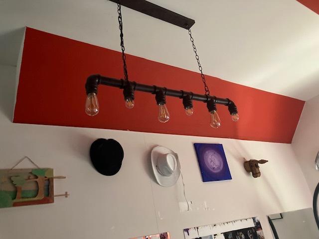 Lamp, Ophalen, Zo goed als nieuw, Metaal, Minder dan 50 cm