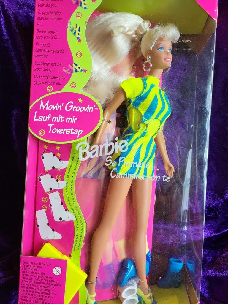 Barbie vintage mattel movin groovin 1997, Verzamelen, Poppen, Ophalen of Verzenden, Nieuw, Fashion Doll