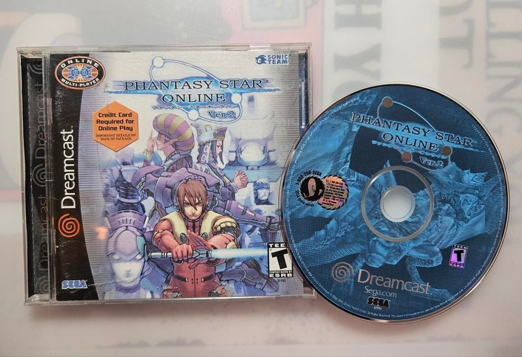Phantasy Star Online Ver. 2 (SEGA Dreamcast) - NTSC-U (USA), Spelcomputers en Games, Online, 1 speler, Ophalen of Verzenden, Saturn of Dreamcast