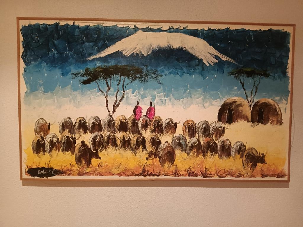 Prachtig Afrikaans schilderij, Ophalen of Verzenden