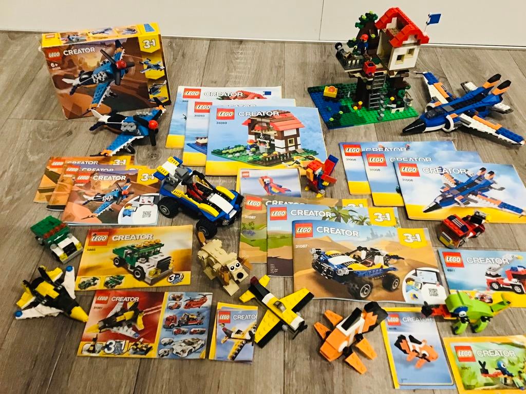 LEGO creator 13 sets, waaronder 3in1, ZGAN. Ook los te koop., Ophalen of Verzenden, Zo goed als nieuw, Complete set, Lego