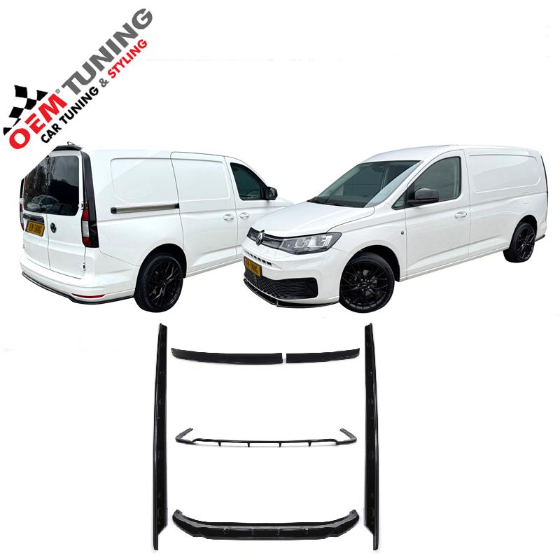 Aero KIT geschikt voor Caddy MK5 | Hoogglans Zwart | 20–24