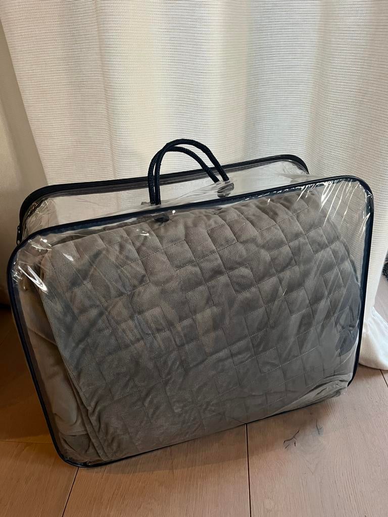 Hana verzwaringsdeken, Eenpersoons, Ophalen of Verzenden, Grijs, Deken of Dekbed