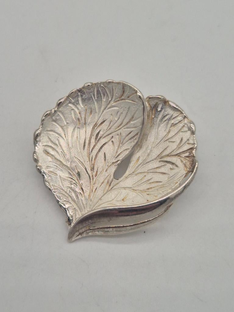 Mooie vintage K&L 835 zilveren broche, Sieraden, Tassen en Uiterlijk, Broches, 4 tot 7 cm, Gebruikt, Verzenden, Zilver