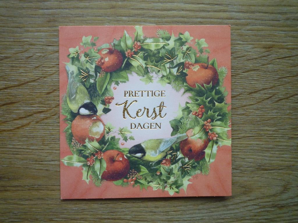 Koolmees koolmezen appels vogels Marjolein Bastin, Verzamelen, Ophalen of Verzenden, Voor 1920, Vogel