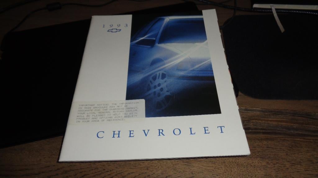 DIKKE USA Folder CHEVROLET  1993, Verzenden, Nieuw, Chevrolet