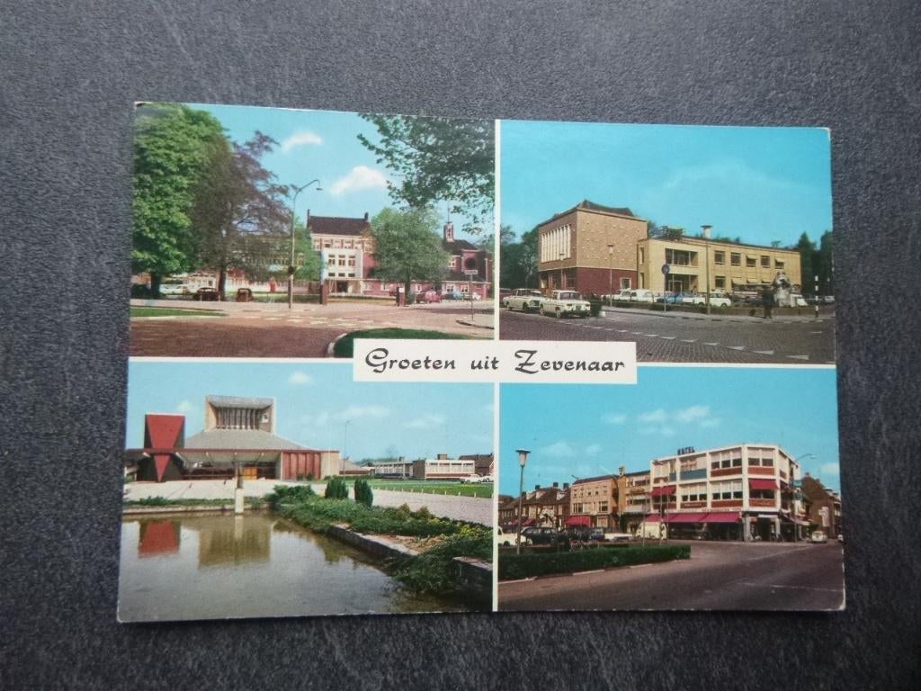 Zevenaar,rk ziekenhuis/ kerk/gemeentehuis/auto/Didamsestraat, Verzenden, 1960 tot 1980, Gelopen, Noord-Brabant