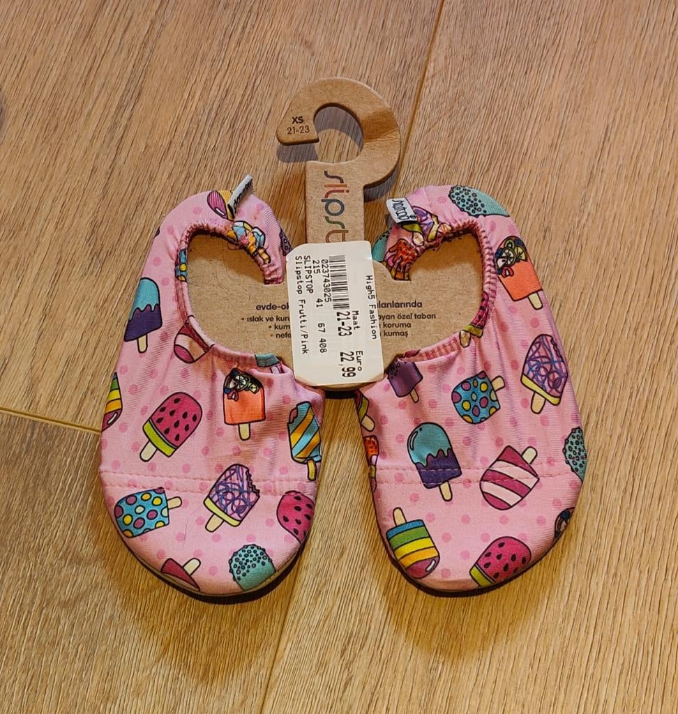 Slipstop Frutti roze met ijsjes xs 21-23, Ophalen of Verzenden, Zo goed als nieuw, Meisje