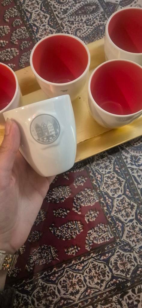 Zes kopjes, Ophalen of Verzenden, Overige stijlen, Kop(pen) en/of Schotel(s)