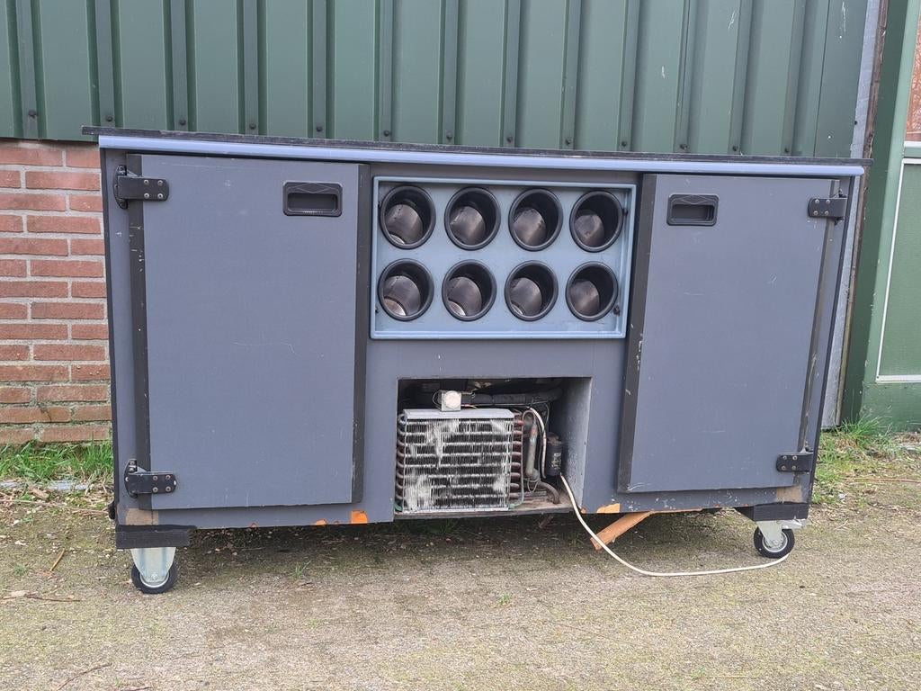 Koeling met flessennest - Ideaal voor hobby of onderdelen, Ophalen, Gebruikt