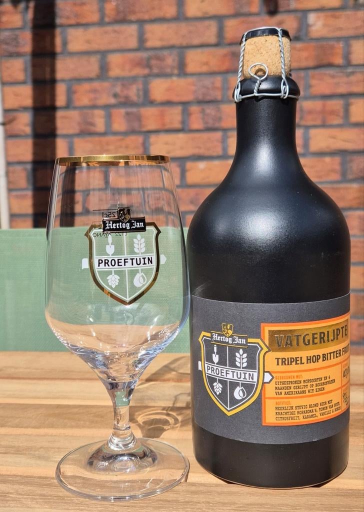 Te koop Hertog Jan Proeftuin #15 Vatgerijpte Triple in kruik, Verzamelen, Ophalen of Verzenden, Nieuw, Flesje(s), Hertog Jan