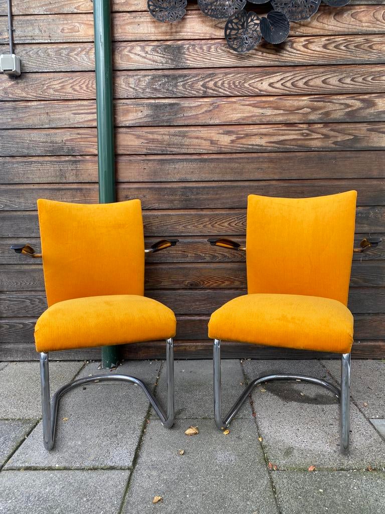 Gebr de Wit, Gispen, fauteuils, Overige kleuren, Ophalen of Verzenden, Zo goed als nieuw, Stof