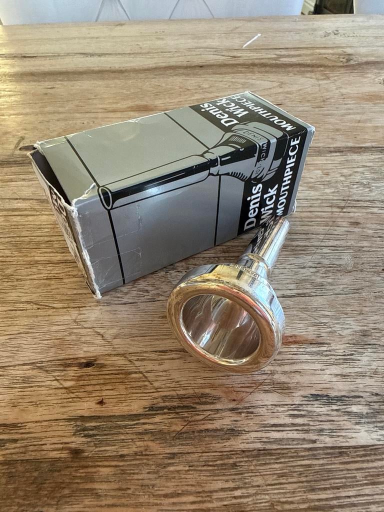 Denis Wick Euphonium Mondstuk 3AL Zilver, Ophalen of Verzenden, Zo goed als nieuw, Koperblazer