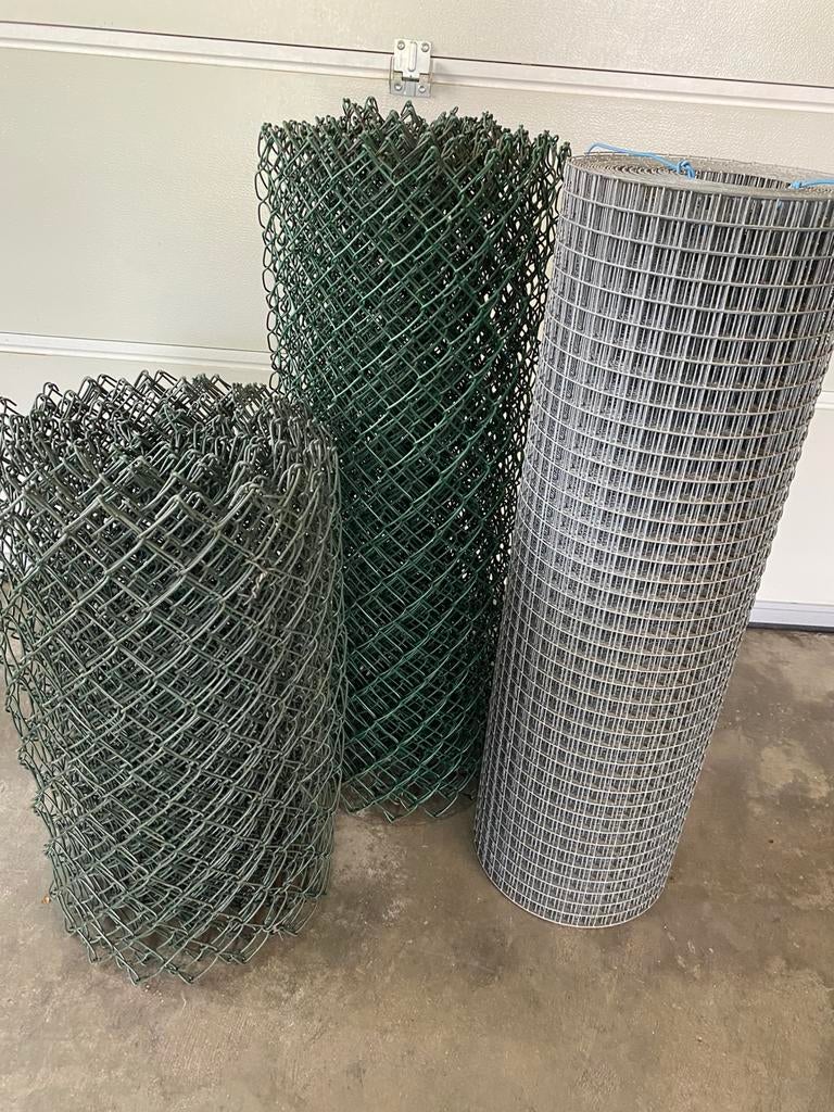 Harmonicagaas / verzinkt volière gaas, Tuin en Terras, Gaas en Draad, Ophalen, Gebruikt, 10 tot 20 meter, Gaas