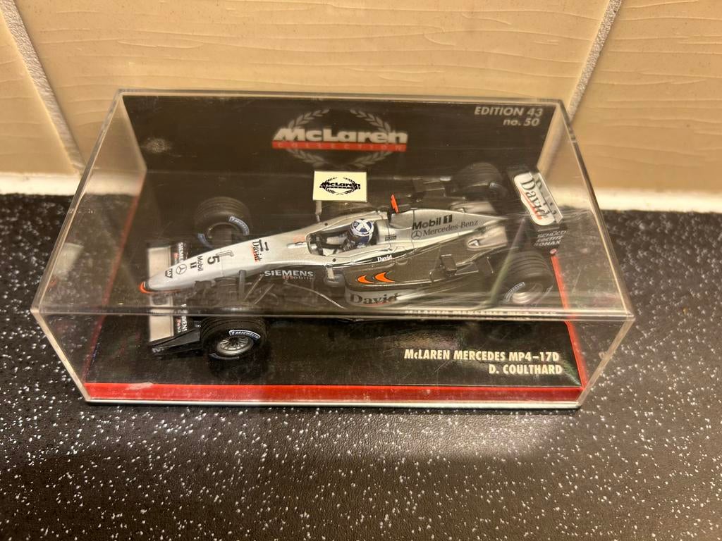 Minichamps 1:43, McLaren Mercedes MP4-17D, Coulthard, Ophalen of Verzenden, Zo goed als nieuw, Auto, MiniChamps