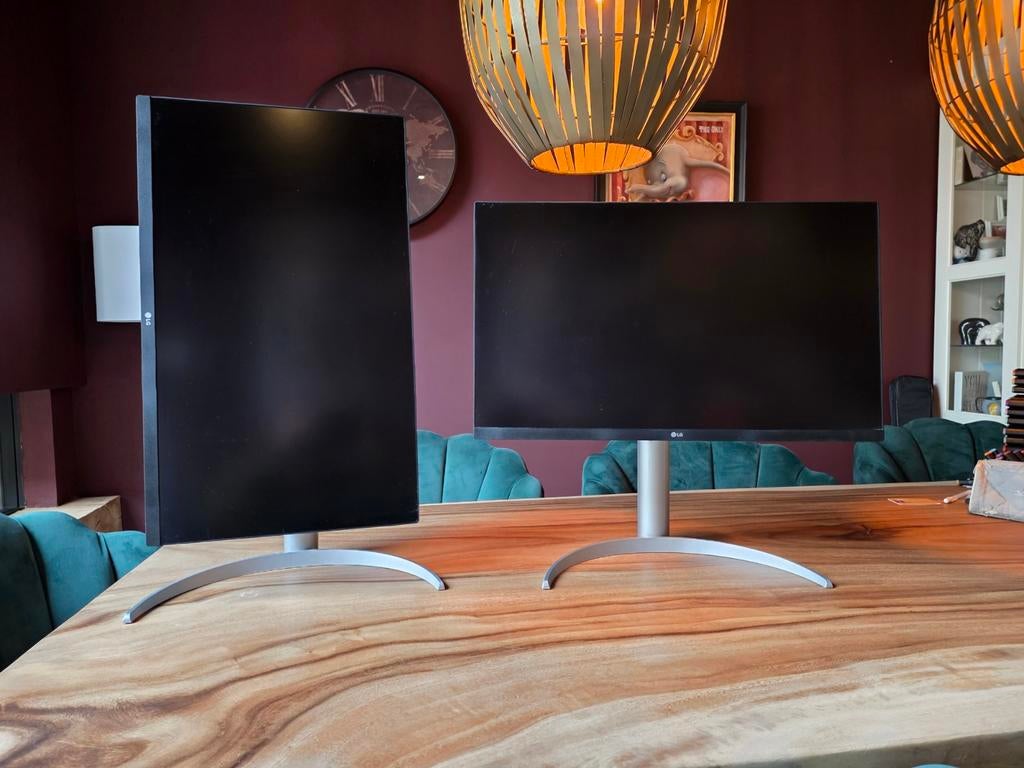 2x LG UltraFine 27UP850N-W 4K IPS Monitor USB-C 90W 27 inch, Computers en Software, Monitoren, Ophalen, IPS, Lg, HDMI