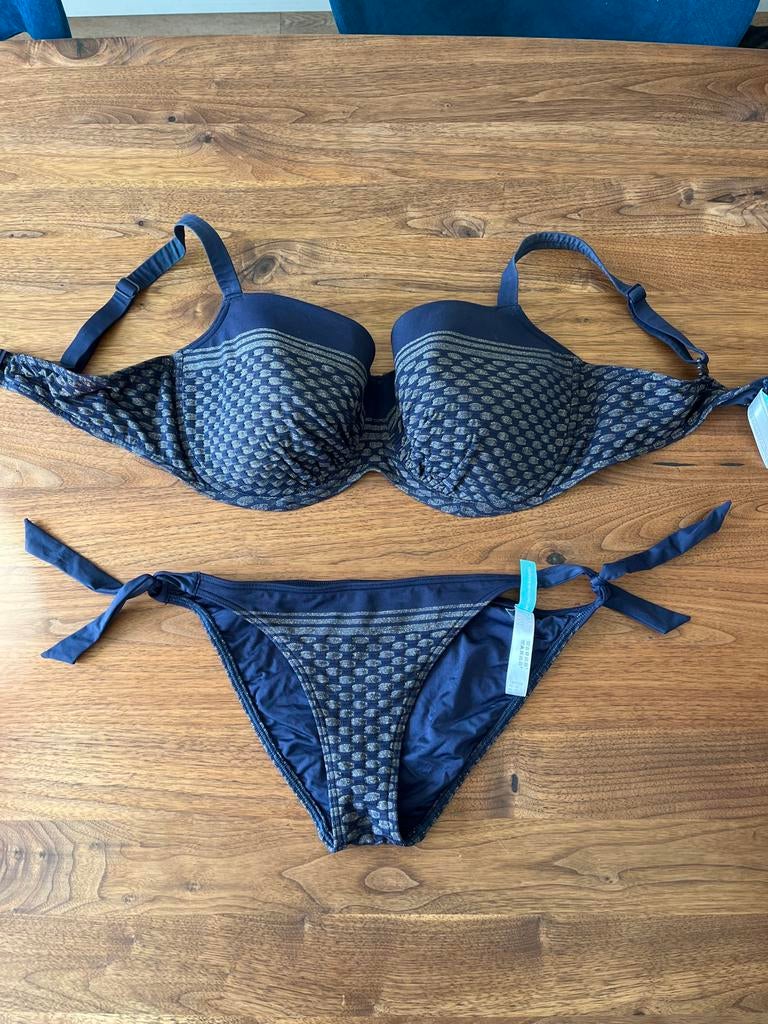 Bikini Prima Donna Swim 90F en slip 38, Ophalen of Verzenden, Gedragen, Blauw, Bikini