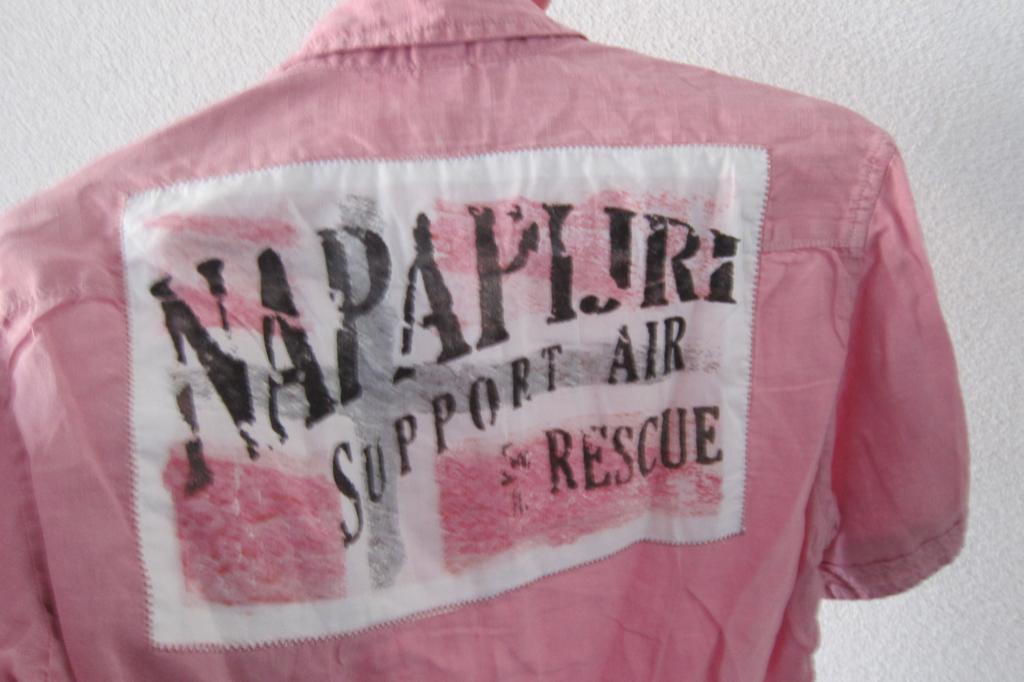 Napapijri overhemd roze korte mouw s linnen, Halswijdte 38 (S) of kleiner, Zo goed als nieuw, Schipluidenlaan 20 5035KJ Tilburg