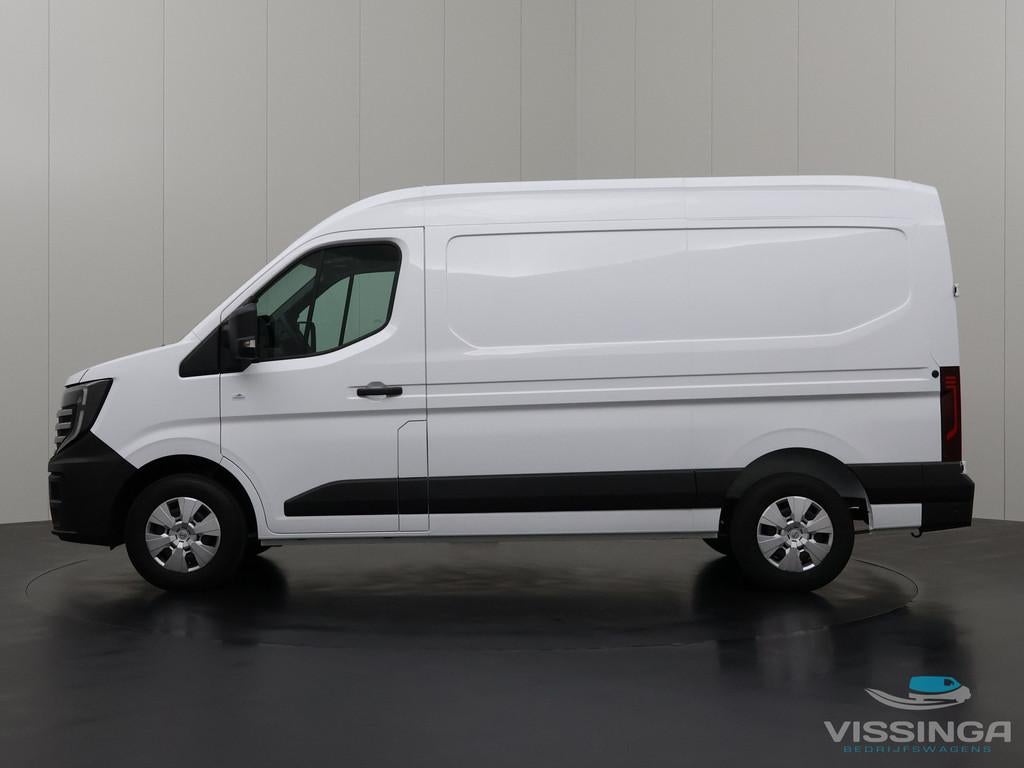 Nissan Interstar-e L2H2 Limited 87 kWh + premium betimmering, Auto's, Stof, Huisgarantie, Wit, Origineel Nederlands