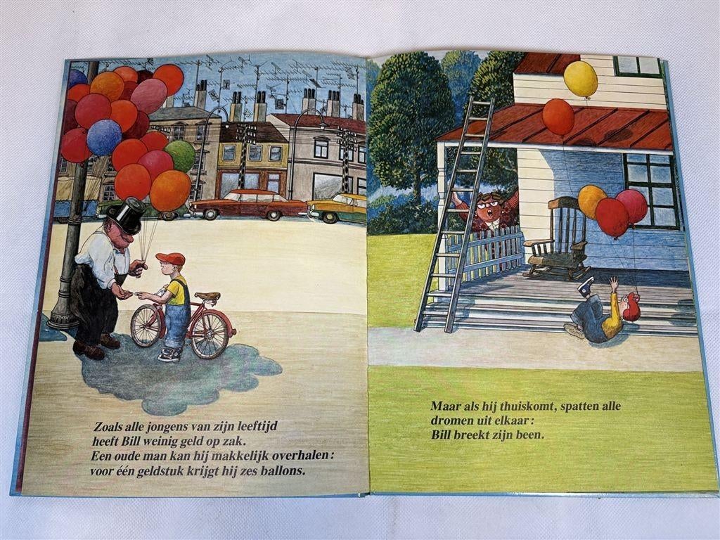 Billy Bal en de Rode Ballons [1974] — Vintage Prentenboek, Ophalen of Verzenden, Gelezen
