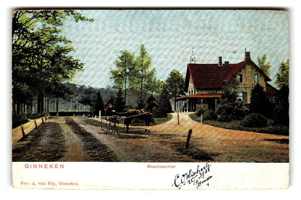 Breda, Ginneken, Boschwachter, Verzenden, Voor 1920, Gelopen, Noord-Brabant