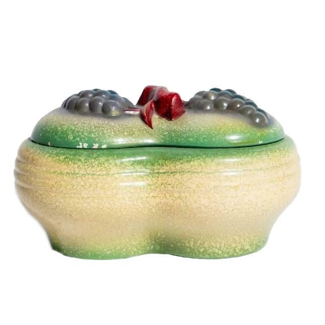 Dekschaal met opgelegde druiven KOEKSCHAAL jr 50, Gebruikt, Ophalen of Verzenden, Schaal of Schalen, X