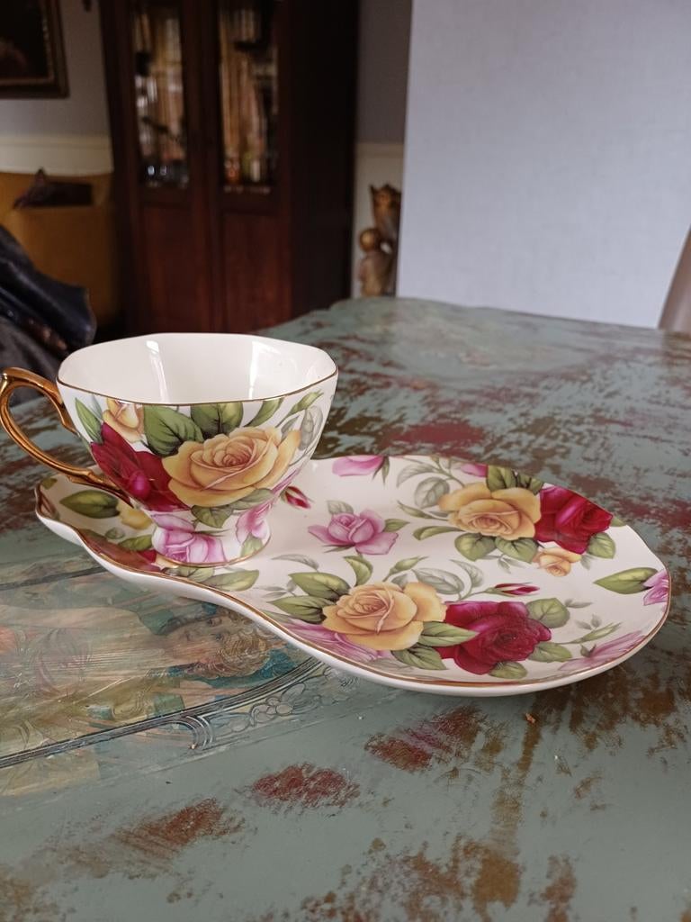 Barok thee servies., Antiek en Kunst, Ophalen of Verzenden