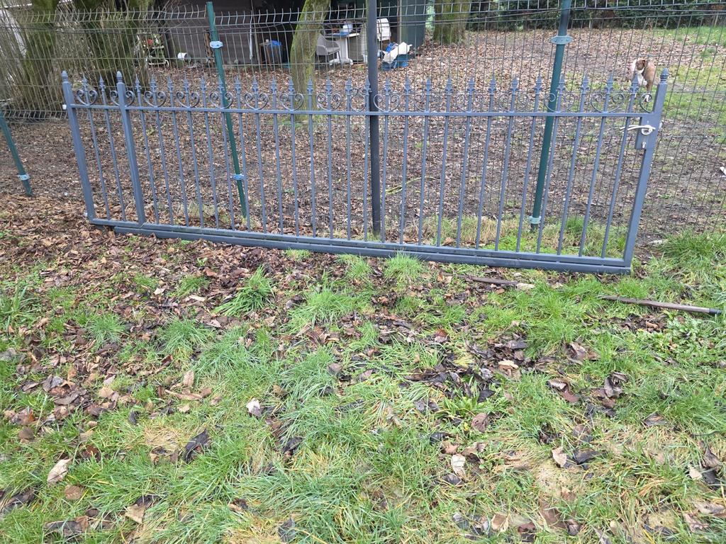 Ijzeren poort, Tuin en Terras, Ophalen, Met poort, Gebruikt, Tuinhek