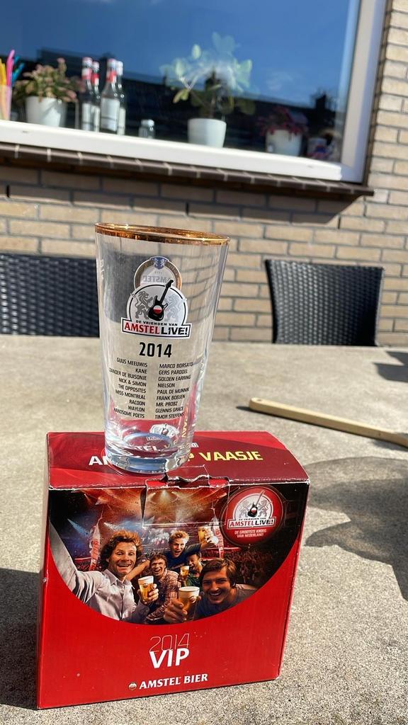 Amstel Live 2014 vaasjes met line-up, Ophalen, Zo goed als nieuw, Meerkleurig, Overige merken