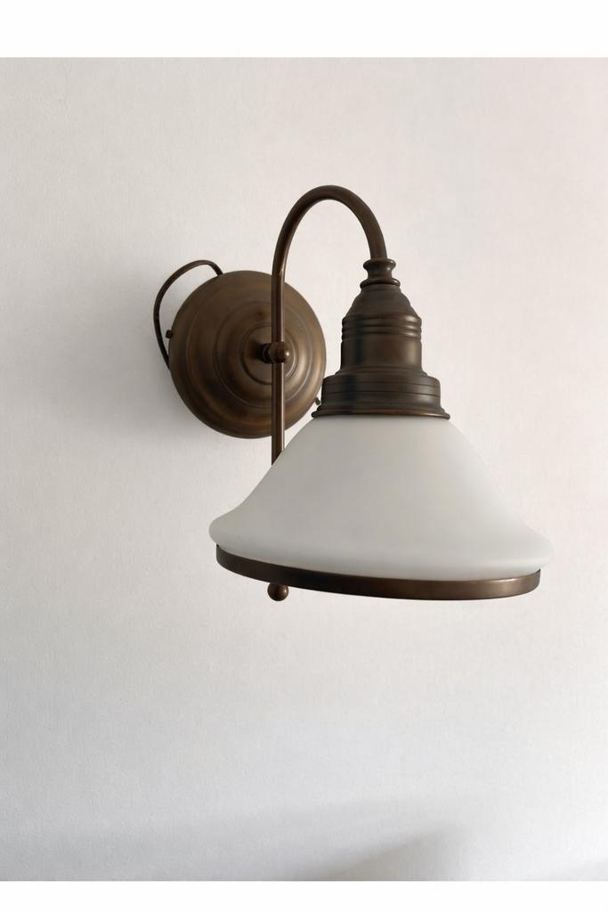 2 vintage lampen met melkglas, Ophalen