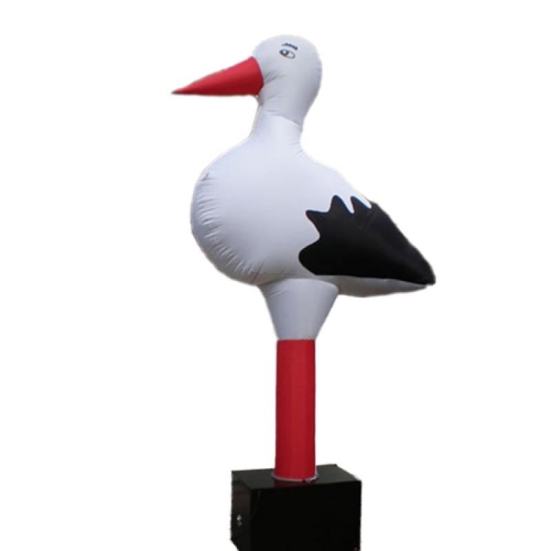 Opblaasbare Ooievaar huren in Schiedam – €23,50, Hobby en Vrije tijd, Feestartikelen | Verhuur, Ophalen, Zo goed als nieuw, Verjaardag