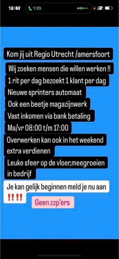 Allround medewerker gezocht ! Kan direct starten., 33 - 40 uur, Overige niveaus, Starter, Overige vormen