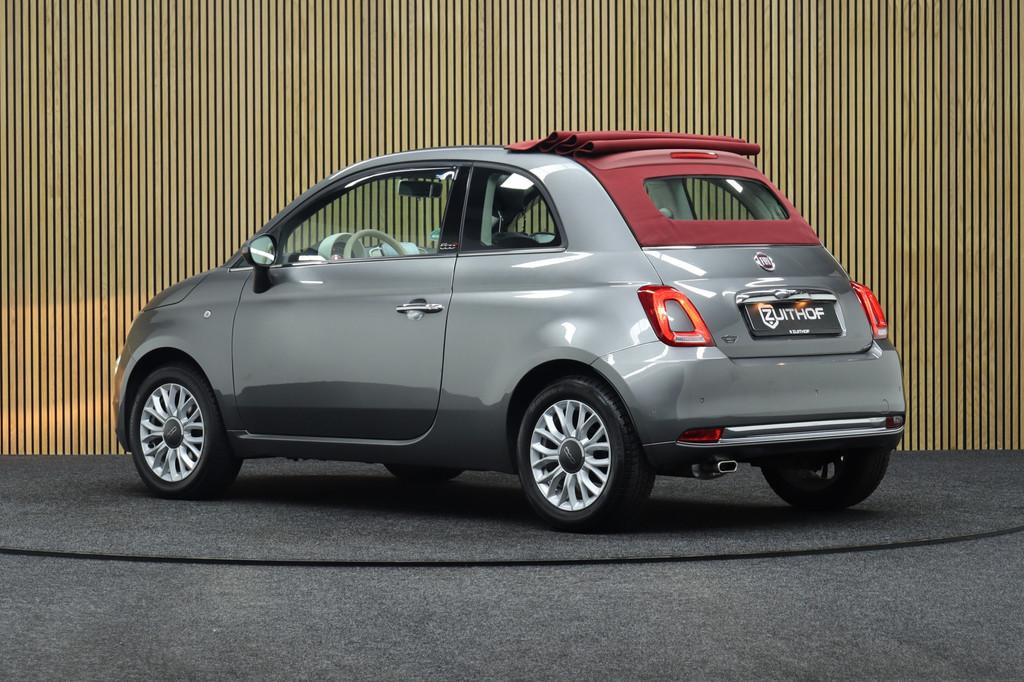 Fiat 500C 1.2 Automaat Lounge Cabrio Automaat | Elek Bedienb, Auto's, Stof, Gebruikt, 4 cilinders, Lichtsensor