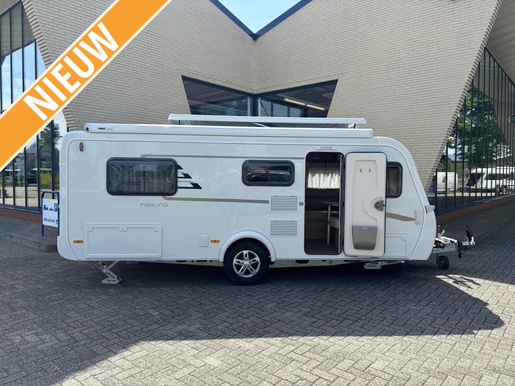 Eriba Feeling 442, Caravans en Kamperen, Caravans, Standaardzit, Overige typen, Schokbreker, Bedrijf