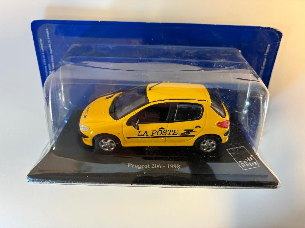 27723: Peugeot 206 - La Poste - 1998 - Atlas 1:43, Hobby en Vrije tijd, Modelauto's | 1:43, Auto, Nieuw, Ophalen of Verzenden