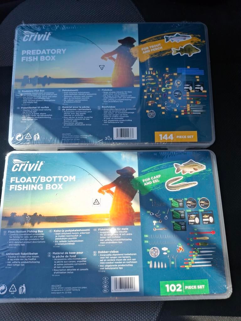 Crivit Roofvisbox Set 2x - Nieuw, Ophalen of Verzenden