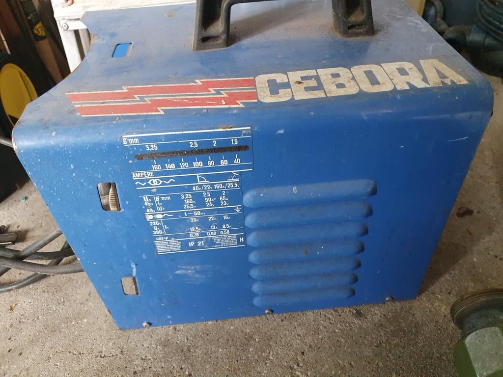 Cebora lasapparaat met elektroden, Ophalen, Gebruikt, Minder dan 150 ampère, Elektroden