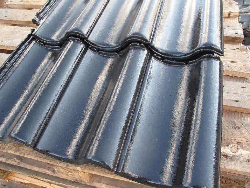 AKTIE PRIJS ! Zwart GLANS dakpannen v.a € 1295 p.1000 NIEUW, Ophalen, Steen of Klei, Zwart, Nieuw