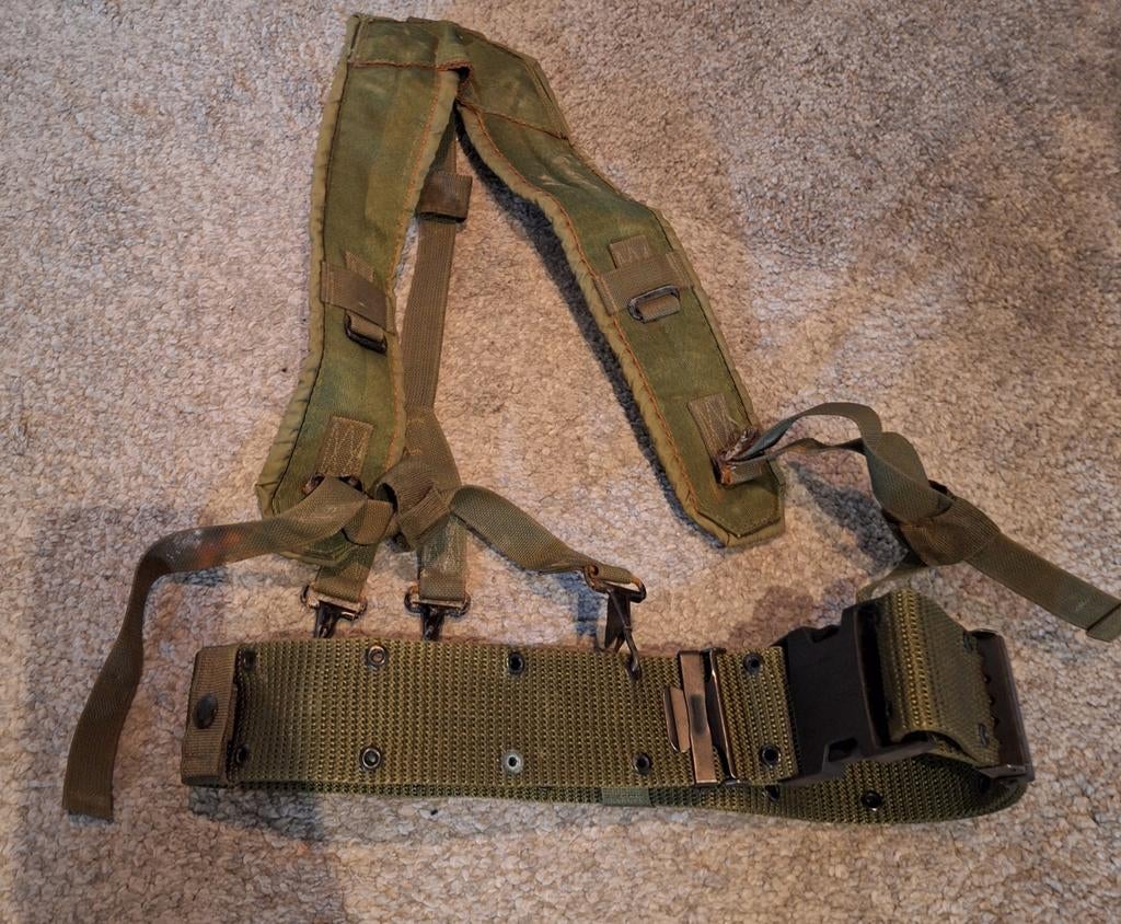 Originele US webbing individuele belt, Verzamelen, Militaria | Algemeen, Ophalen, Landmacht, Amerika
