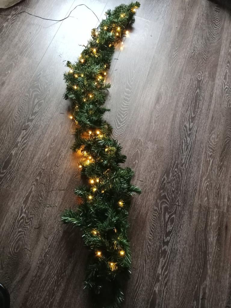 Guirlande met verlichting, Ophalen