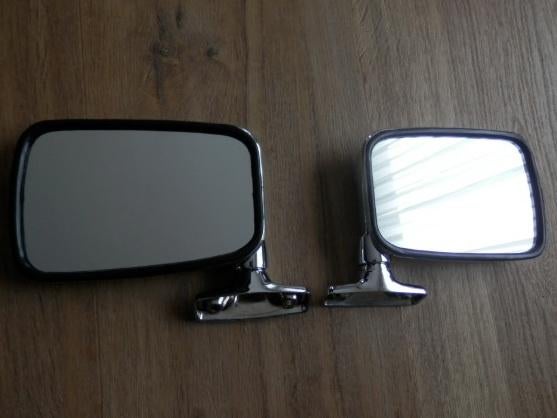 Spiegel set chroom VW Golf / Caddy MK1, Auto-onderdelen, Ophalen of Verzenden, Nieuw, Volkswagen