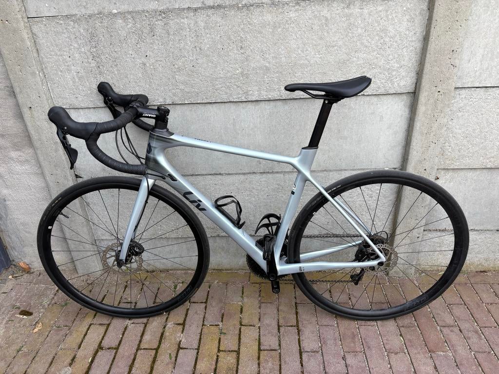 Liv Langma Advanced 2 Disc 2022, 28 inch, Carbon, Zo goed als nieuw, 57 tot 61 cm