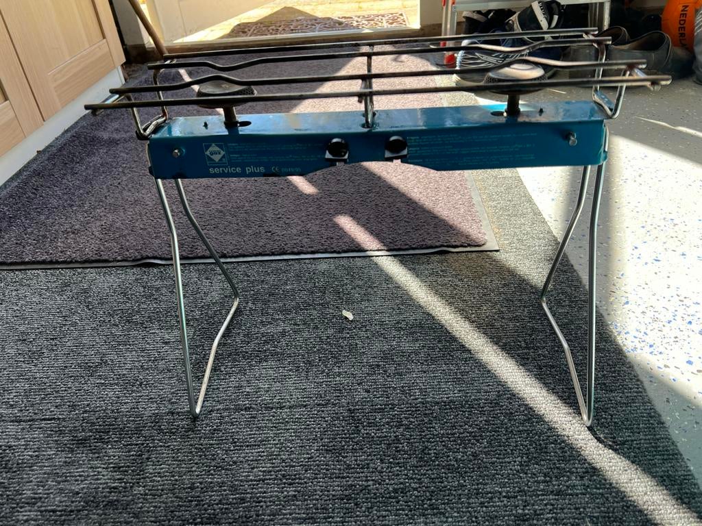 Tweepits campinggasstel, Ophalen, Gebruikt