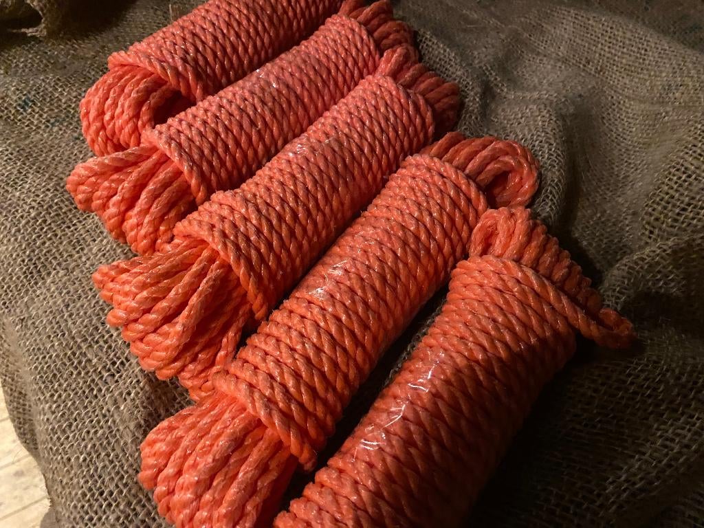 TOUW POLYPROP 6mm trossen a 10mtr oranje, Ophalen, Nieuw, Overige typen