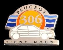 Peugeot 306- C'est Nousi pin, Verzenden, Nieuw, Transport, Speldje of Pin